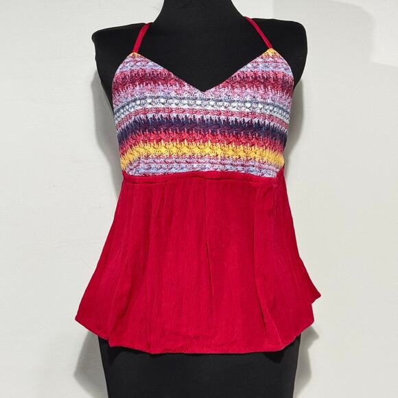 Y2K Style No Boundaries NoBo Empire Waist Tank Size Large (11-13)Spaghetti Strap - Picture 1 of 11